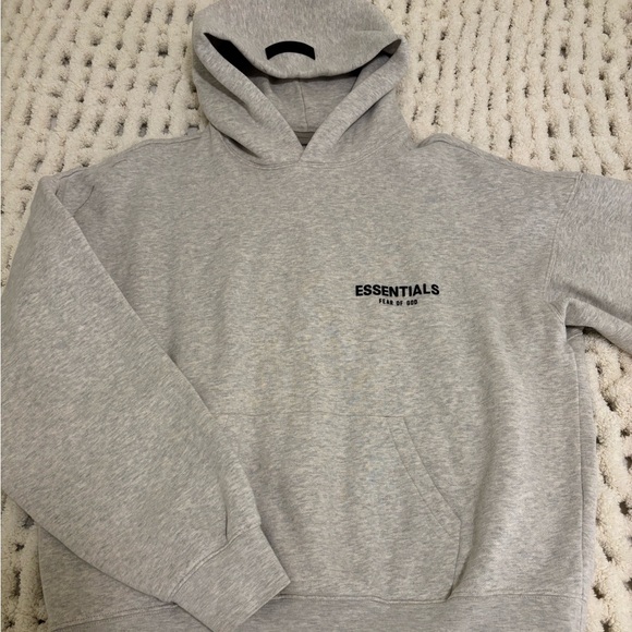 Fear of God Essentials Grey Hoodie - Picture 1 of 7